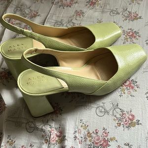 Alex Marie leather sling back pumps